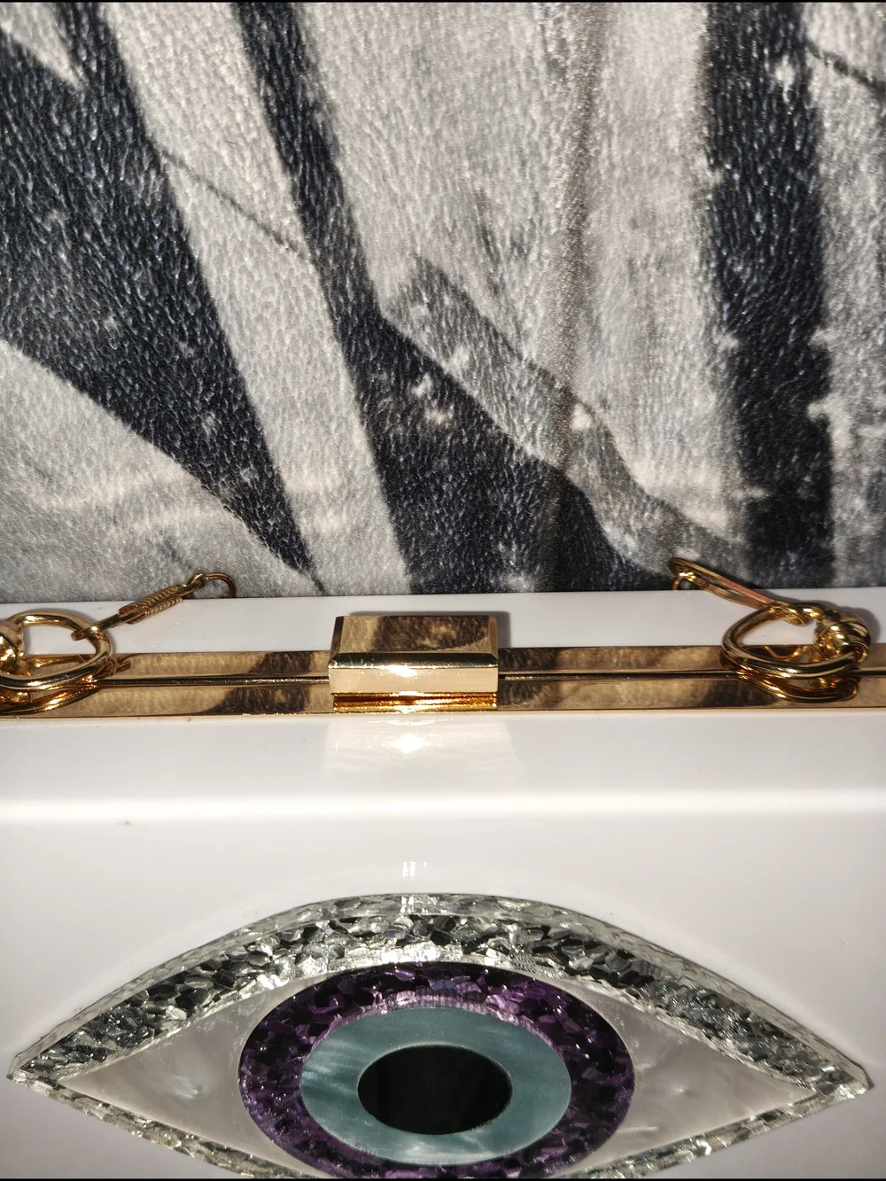 Evil Eye Acrylic Clutch